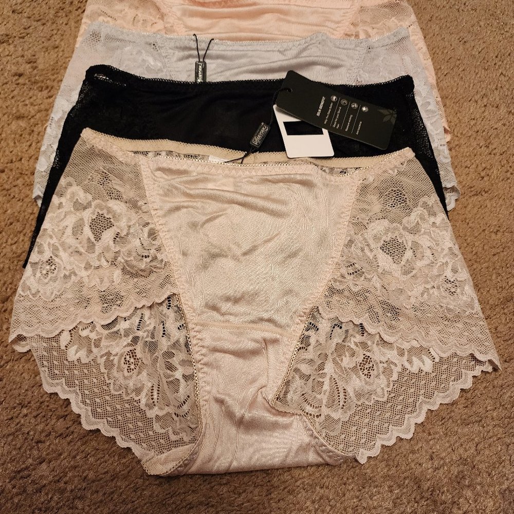 4 pairs lily silk NWT panties Size S